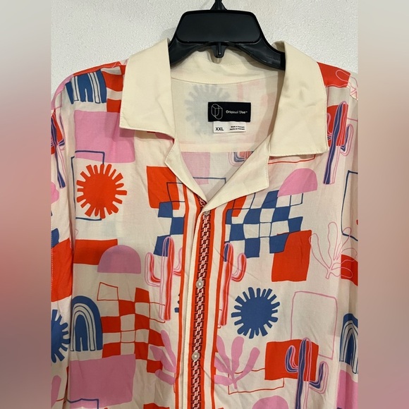 Original use print NWOT shirt print lightweight, material size XXL - Picture 2 of 5